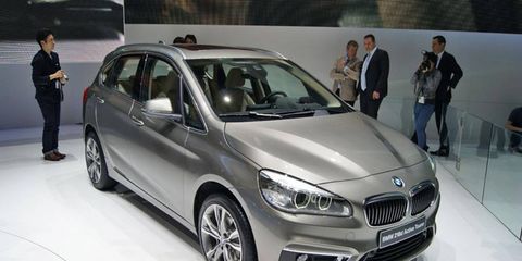 Cab forward design aside, there are plenty of BMW styling cues on the new 2-series Active Tourer.