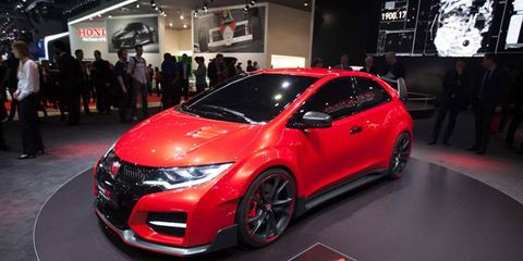 Honda is bringing a whole slew of its vehicles to the 2014 Geneva motor show this year, but we're particularly interested in the worldwide debut of the Civic Type R Concept model, the Fuel Cell Electric Vehicle Concept, and the long-awaited NSX.