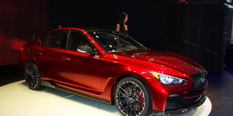 The latest Infiniti Eau Rouge concept features a 560 hp twin-turbocharged V6.