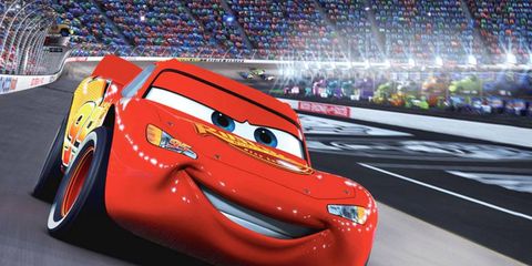 Lightning McQueen from the John Lasseter-directed <i>Cars<i> film of 2006.