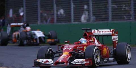 Ferrari driver Fernando Alonso managed a fourth place finish at the Australian Grand Prix.
