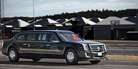 The 2017 presidential limousine is likely to remain a Cadillac, as shown in this rendering.