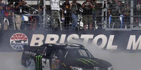 Kyle Busch won the Nationwide race at Bristol on Saturday, and act that surprised nobody.