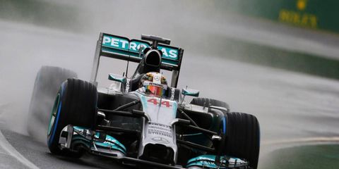 Lewis Hamilton capped off a fantastic qualifying session for Mercedes on Saturday, taking the pole for the Australian GP. His Mercedes teammate Nico Rosberg took third.