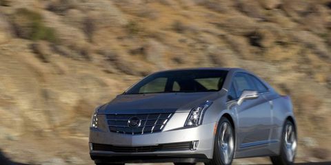 The 2014 Cadillac ELR receives an EPA-estimated 82 mpg-e while in EV mode.