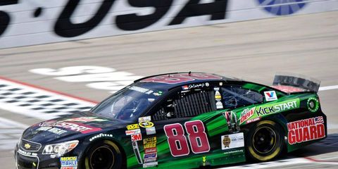 Dale Earnhardt Jr. finished second, but his team made the right call in going for the win at Las Vegas.