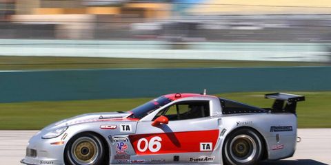 R.J. Lopez powered his Chevrolet Corvette to the win at Homestead, Fla. on Sunday.