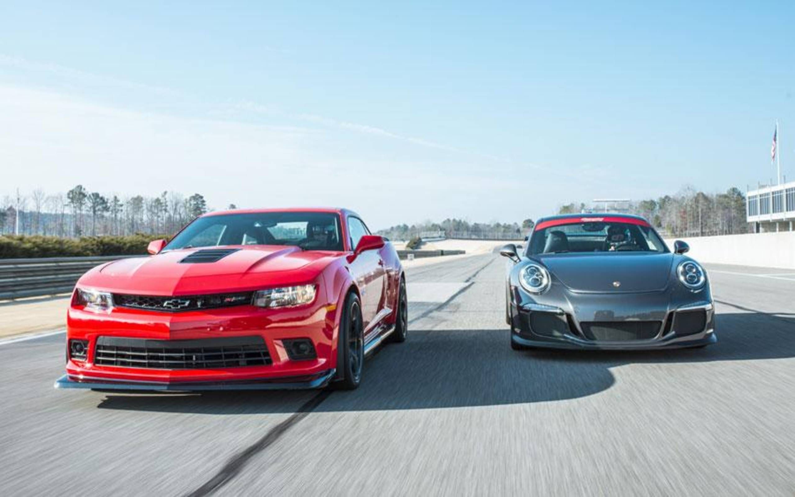 Chevy Camaro Z/28 vs. Porsche 911 GT3: Track day shootout