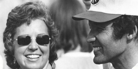 Lynda Petty, shown with husband and NASCAR icon, Richard Petty, died on Tuesday.