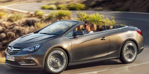 The Opel Cascada convertible may appear in the U.S. badged as a Buick.