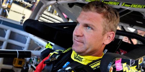 Clint Bowyer said that fans watching the Goodyear test at Michigan International Speedway on Wednesday could see the whites of his eyes after his car hit 217 mph on the straight.