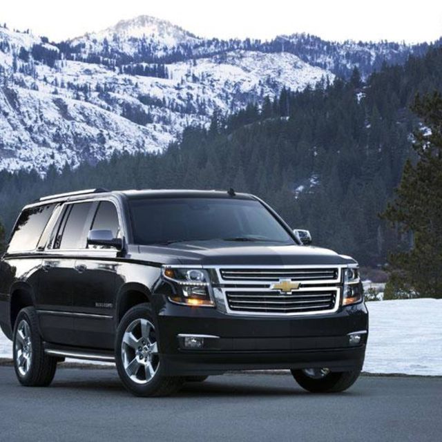 The 2015 Chevrolet Suburban, which can take both regular fuel and ethanol.
