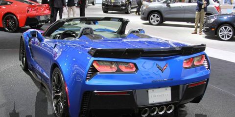 The Chevy Corvette Z06 convertible was one of the biggest reveals in New York.