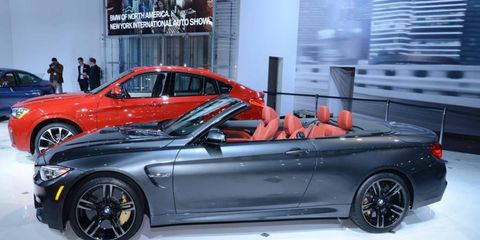 The 2015 BMW M4 Convertible made its world debut at the 2014 New York auto show.