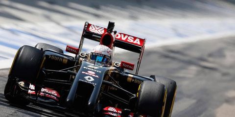 Lotus driver Romain Grosjean has yet to score a point this Formula One season.