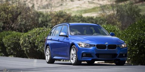 The 2014 BMW 328d xDrive Sports Wagon is equipped with a 2.0-liter turbocharged diesel I4.