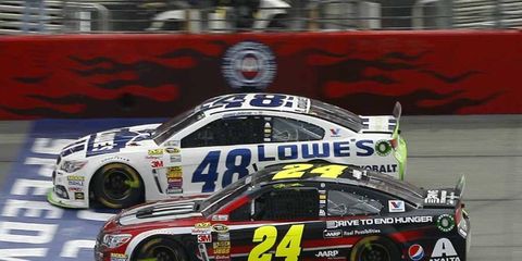 Jeff Gordon and Jimmie Johnson do not have any wins yet this season, but both are contending for the Sprint Cup title.