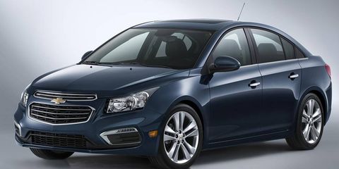 Chevrolet redesigned the front fascia of the Cruze for the New York auto show.