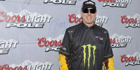 Kyle Busch won the pole for the NASCAR Nationwide race in Darlington.