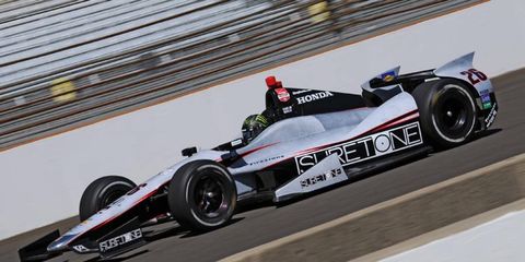 Kurt Busch took laps around Indianapolis Motor Speedway on Tuesday. He will be driving in the Indianapolis 500 next month.