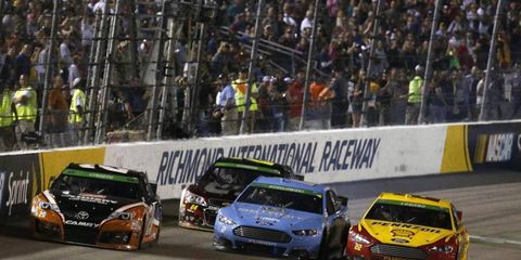 After Saturday's night race in Richmond, there were two separate altercations between NASCAR drivers. Brad Keselowski did some finger pointing at Matt Kenseth and then Marcos Ambrose punched Casey Mears.