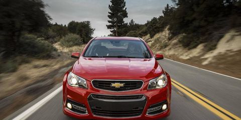 The 2014 Chevrolet SS is a family muscle car.
