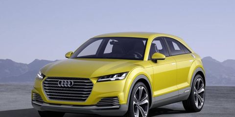 Audi introduced the TT Offroad at the Beijing auto show.