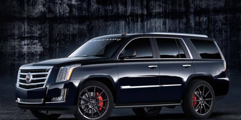 The Hennessey HPE550 Cadillac Escalade delivers 557 hp and 542 lb-ft of torque.