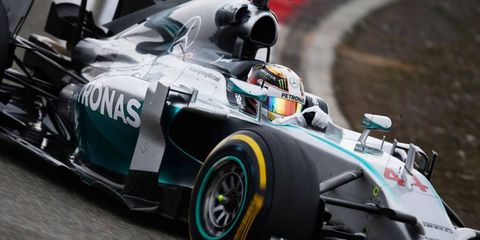 Lewis Hamilton won the Formula One Chinese Grand Prix from the pole on Sunday.