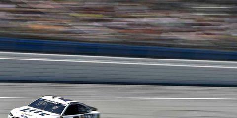 Brad Keselowski found himself going the wrong way a couple of times at Talladega.