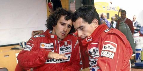 Ayrton Senna and Alain Prost had a notoriously tumultuous relationship over the course of their F1 careers.