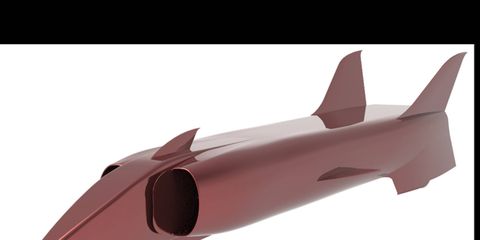 This is a CAD drawing of the new Craig Breedlove land speed car. Goal: 1000 mph.