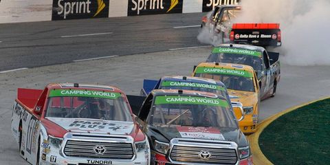Look for Camping World signage at NASCAR Truck Series events through 2022 after Monday's announcement of a contract extension.