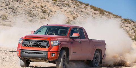 The Tundra's suspension features a dual-piston setup that offers progressive damping.