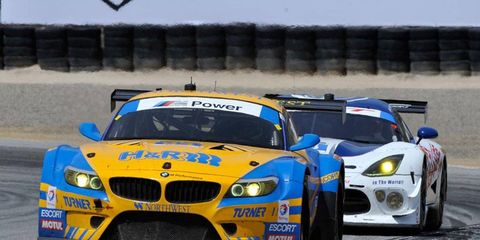 Dane Cameron was the recipient of some good fortune on his way to the GTD class win at Mazda Raceway Laguna Seca on Sunday.