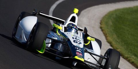 Josef Newgarden drove his Honda-powered Dallara to the top of the speed charts on Monday at Indianapolis.