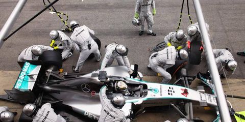 Lewis Hamilton won the Spanish Grand Prix on Sunday as Mercedes dominated the field.