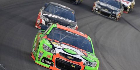 Danica Patrick finished seventh in Saturday night's NASCAR Sprint Cup race in Kansas. It was a career best finish for her.