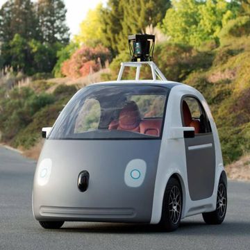 The prototype for Google's first self-driving car.