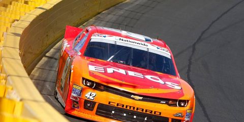 Kyle Larson won on Saturday at Charlotte Mortor Speedway for his second win in 43 NASCAR Nationwide Series starts.