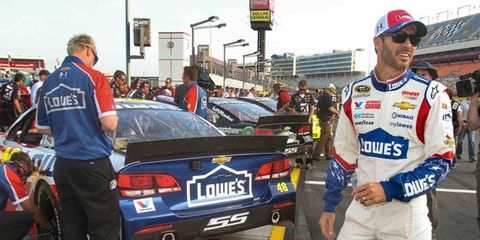Jimmie Johnson is riding a 13-race streak without a win going into Sunday's NASCAR Coca-Cola 600 at Charlotte Motor Speedway.
