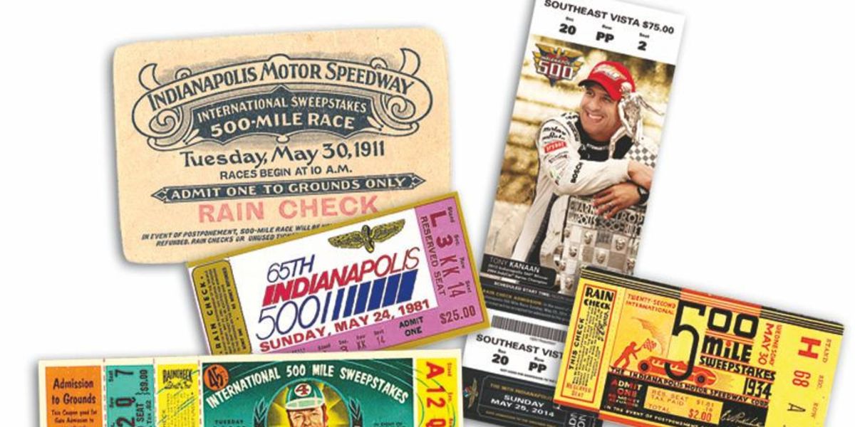 Indy 500 tickets are slices of history and collectors' gold