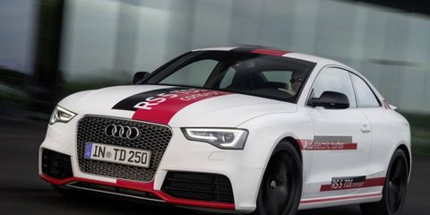The Audi RS5 TDI Concept celebrates 25 years of TDI with a triturbo diesel engine.