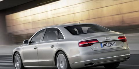 The 2015 Audi A8 goes on sale this month.