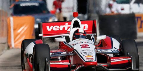 Juan Pablo Montoya's team was penalized following car weight rules during the Chevrolet Detroit Belle Isle Grand Prix.