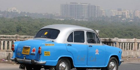 The Hindustan Ambassador is used as the main taxi in Delhi and other cities.