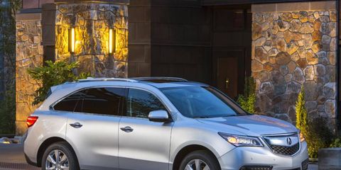 The 2015 Acura MDX gets a 290-hp V6.