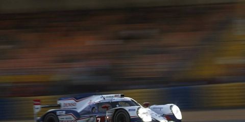 Toyota has an early lead after eight hours at the 24 Hours of Le Mans.