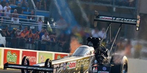 John Force Racing's Brittany Force posted the team to beat in the Top Fuel class at Joliet on Friday night.