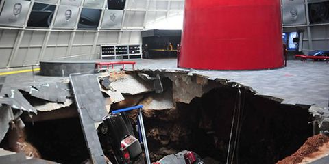 National Corvette Museum directors voted to keep a portion of sinkhole as an exhibit.